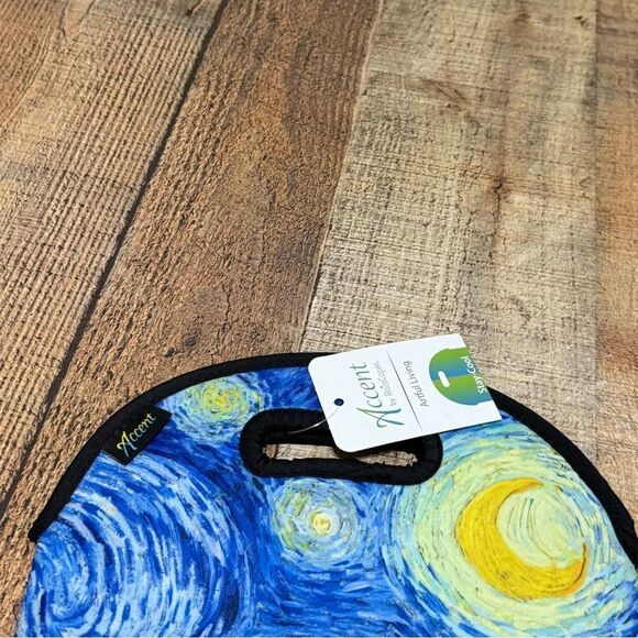 Double Wine Tote: van Gogh's Starry Night nwt accent by raincaper - Picture 3 of 5